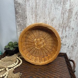 Boho vintage Woven Wicker Basket